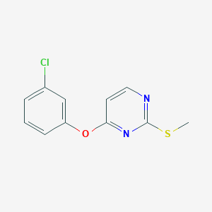 4-(3-Chlorophenoxy)-2-(methylsulfanyl)pyrimidine