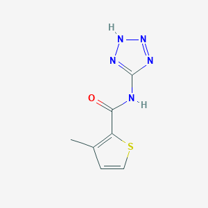 molecular formula C7H7N5OS B4278795 3-methyl-N-1H-tetrazol-5-yl-2-thiophenecarboxamide 