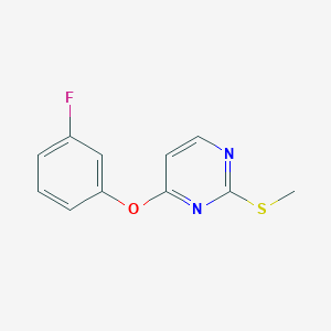 4-(3-Fluorophenoxy)-2-(methylsulfanyl)pyrimidine