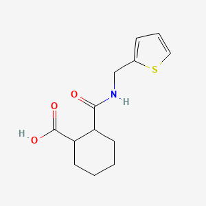 molecular formula C13H17NO3S B4278811 2-{[(2-thienylmethyl)amino]carbonyl}cyclohexanecarboxylic acid 
