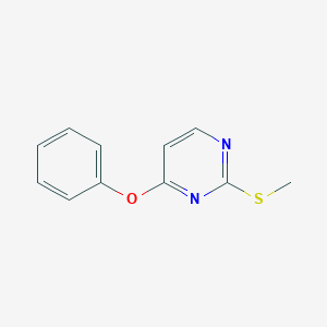 molecular formula C11H10N2OS B427883 2-Methylthio-4-phenoxypyrimidine 