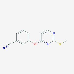 3-{[2-(Methylsulfanyl)-4-pyrimidinyl]oxy}benzonitrile