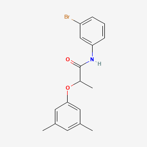 molecular formula C17H18BrNO2 B4278856 N-(3-bromophenyl)-2-(3,5-dimethylphenoxy)propanamide 