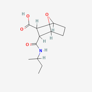 molecular formula C12H19NO4 B4278876 3-[(sec-butylamino)carbonyl]-7-oxabicyclo[2.2.1]heptane-2-carboxylic acid CAS No. 73806-02-7