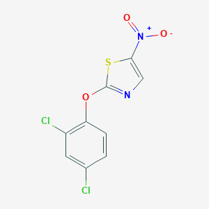 molecular formula C9H4Cl2N2O3S B427889 2-[2,4-Dichlorophenoxy]-5-nitrothiazole 