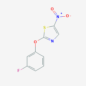 molecular formula C9H5FN2O3S B427890 2-(3-Fluorophenoxy)-5-nitro-1,3-thiazole 