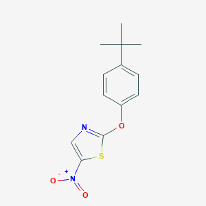 molecular formula C13H14N2O3S B427891 2-(4-Tert-butylphenoxy)-5-nitro-1,3-thiazole 