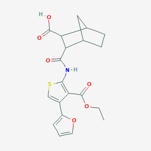 3-({[3-(ethoxycarbonyl)-4-(2-furyl)-2-thienyl]amino}carbonyl)bicyclo[2.2.1]heptane-2-carboxylic acid