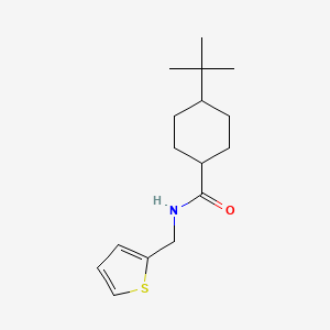 molecular formula C16H25NOS B4278937 4-tert-butyl-N-(2-thienylmethyl)cyclohexanecarboxamide 