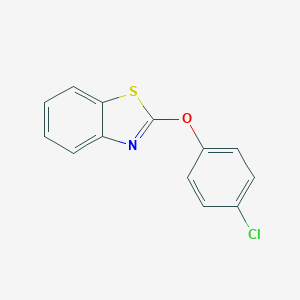 molecular formula C13H8ClNOS B427894 2-(4-Chlorophenoxy)-1,3-benzothiazole 