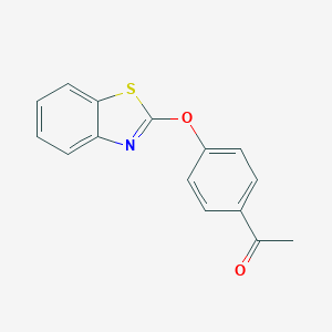 molecular formula C15H11NO2S B427895 1-[4-(1,3-Benzothiazol-2-yloxy)phenyl]ethanone 