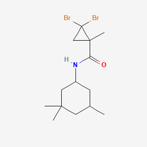 molecular formula C14H23Br2NO B4278957 2,2-dibromo-1-methyl-N-(3,3,5-trimethylcyclohexyl)cyclopropanecarboxamide 