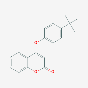 molecular formula C19H18O3 B427898 4-(4-tert-butylphenoxy)-2H-chromen-2-one 