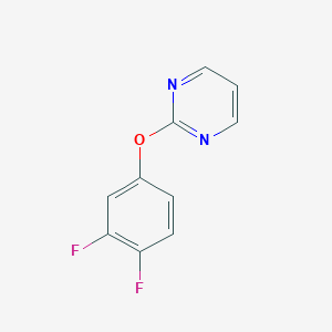 molecular formula C10H6F2N2O B427901 3,4-Difluorophenyl 2-pyrimidinyl ether 