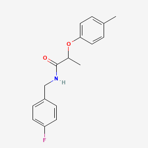 molecular formula C17H18FNO2 B4279021 N-(4-fluorobenzyl)-2-(4-methylphenoxy)propanamide CAS No. 492429-29-5