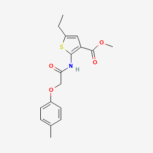 methyl 5-ethyl-2-{[(4-methylphenoxy)acetyl]amino}-3-thiophenecarboxylate