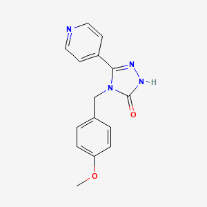 4-(4-methoxybenzyl)-5-pyridin-4-yl-2,4-dihydro-3H-1,2,4-triazol-3-one