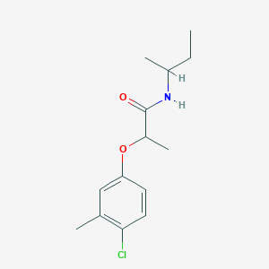 molecular formula C14H20ClNO2 B4279056 N-(sec-butyl)-2-(4-chloro-3-methylphenoxy)propanamide 