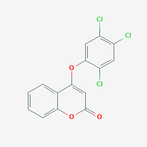 molecular formula C15H7Cl3O3 B427907 4-(2,4,5-trichlorophenoxy)-2H-chromen-2-one 