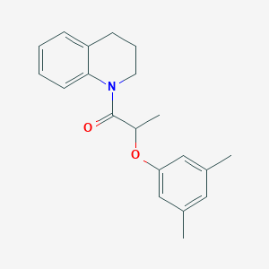 molecular formula C20H23NO2 B4279078 1-[2-(3,5-dimethylphenoxy)propanoyl]-1,2,3,4-tetrahydroquinoline 