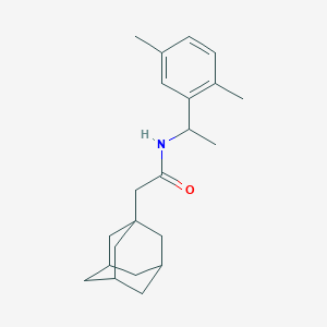 2-(1-adamantyl)-N-[1-(2,5-dimethylphenyl)ethyl]acetamide