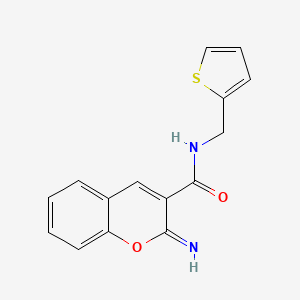 molecular formula C15H12N2O2S B4279144 2-imino-N-(2-thienylmethyl)-2H-chromene-3-carboxamide 