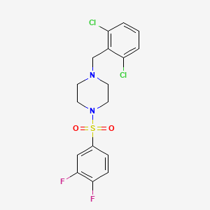 1-(2,6-dichlorobenzyl)-4-[(3,4-difluorophenyl)sulfonyl]piperazine