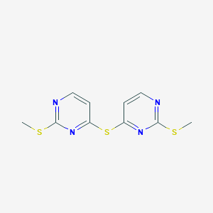 2-(Methylsulfanyl)-4-{[2-(methylsulfanyl)-4-pyrimidinyl]sulfanyl}pyrimidine