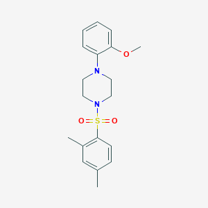 molecular formula C19H24N2O3S B4279352 1-[(2,4-dimethylphenyl)sulfonyl]-4-(2-methoxyphenyl)piperazine 