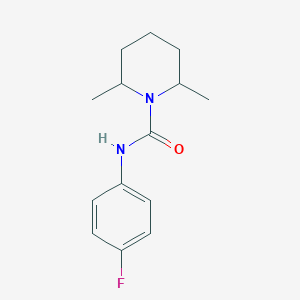 molecular formula C14H19FN2O B4279357 N-(4-fluorophenyl)-2,6-dimethyl-1-piperidinecarboxamide 