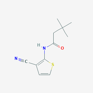 molecular formula C11H14N2OS B4279388 N-(3-cyano-2-thienyl)-3,3-dimethylbutanamide 