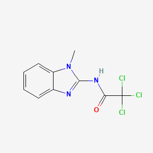 molecular formula C10H8Cl3N3O B4279394 2,2,2-trichloro-N-(1-methyl-1H-benzimidazol-2-yl)acetamide 