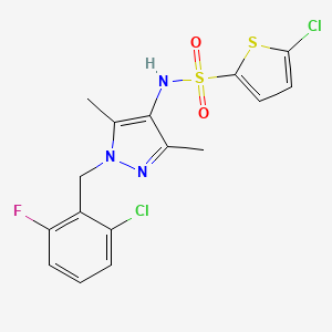 5-chloro-N-[1-(2-chloro-6-fluorobenzyl)-3,5-dimethyl-1H-pyrazol-4-yl]-2-thiophenesulfonamide