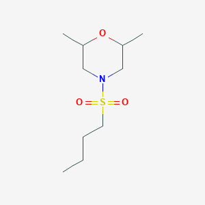 molecular formula C10H21NO3S B4279399 4-(butylsulfonyl)-2,6-dimethylmorpholine CAS No. 57150-65-9