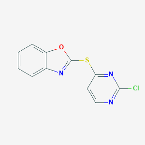 2-(2-Chloropyrimidin-4-yl)sulfanyl-1,3-benzoxazole