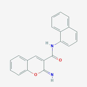 molecular formula C20H14N2O2 B4279422 2-imino-N-1-naphthyl-2H-chromene-3-carboxamide 