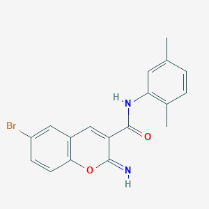 6-bromo-N-(2,5-dimethylphenyl)-2-imino-2H-chromene-3-carboxamide