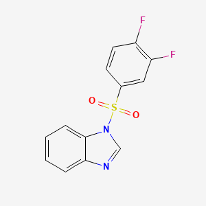 molecular formula C13H8F2N2O2S B4279429 1-[(3,4-difluorophenyl)sulfonyl]-1H-benzimidazole 