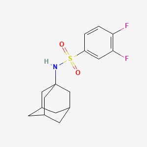 molecular formula C16H19F2NO2S B4279436 N-1-adamantyl-3,4-difluorobenzenesulfonamide 