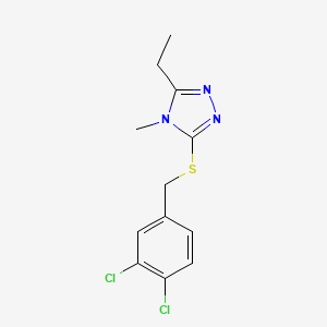 3-[(3,4-dichlorobenzyl)thio]-5-ethyl-4-methyl-4H-1,2,4-triazole