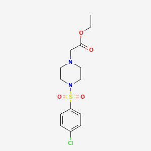 ethyl {4-[(4-chlorophenyl)sulfonyl]-1-piperazinyl}acetate