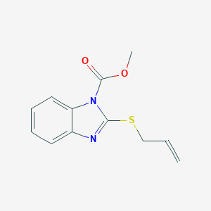 molecular formula C12H12N2O2S B427946 methyl 2-(allylsulfanyl)-1H-benzimidazole-1-carboxylate 