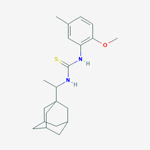 molecular formula C21H30N2OS B4279476 N-[1-(1-adamantyl)ethyl]-N'-(2-methoxy-5-methylphenyl)thiourea 