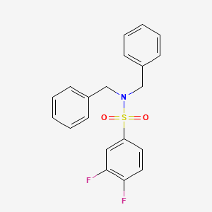 molecular formula C20H17F2NO2S B4279496 N,N-dibenzyl-3,4-difluorobenzenesulfonamide 