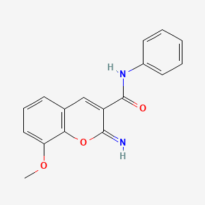 2-imino-8-methoxy-N-phenyl-2H-chromene-3-carboxamide