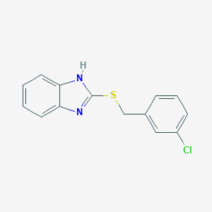 molecular formula C14H11ClN2S B427950 1H-benzimidazol-2-yl 3-chlorobenzyl sulfide CAS No. 353261-16-2