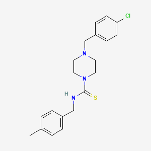 4-(4-chlorobenzyl)-N-(4-methylbenzyl)-1-piperazinecarbothioamide