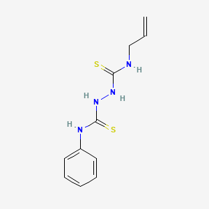 molecular formula C11H14N4S2 B4279552 N-allyl-N'-phenyl-1,2-hydrazinedicarbothioamide 