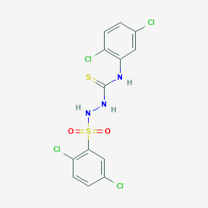 N-(2,5-dichlorophenyl)-2-[(2,5-dichlorophenyl)sulfonyl]hydrazinecarbothioamide