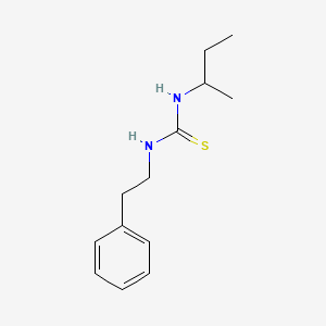 molecular formula C13H20N2S B4279587 N-(sec-butyl)-N'-(2-phenylethyl)thiourea 
